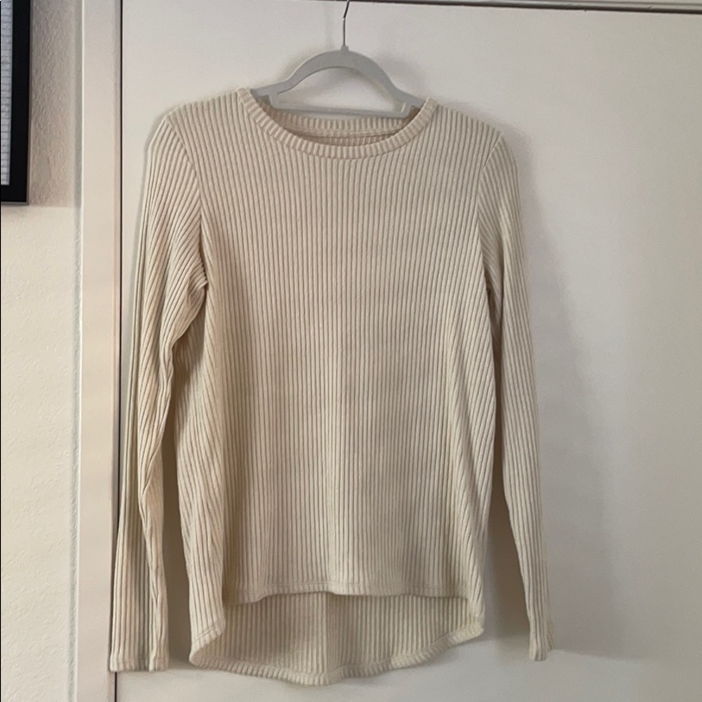 cream sweater